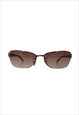 Vintage Y2K Brown & Gold Sunglasses