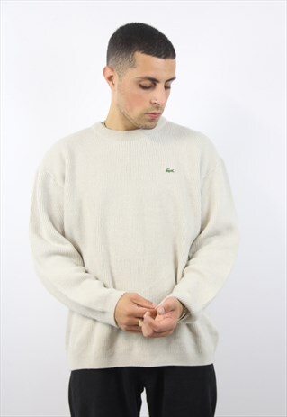 VINTAGE LACOSTE CREAM JUMPER