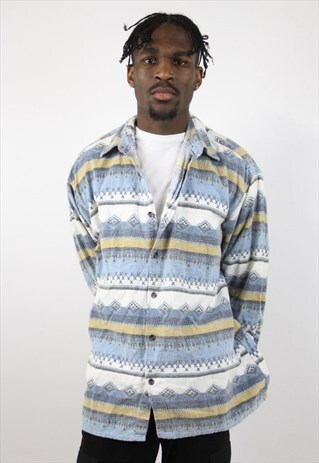 VINTAGE FLANNEL PATTERNED SHIRT