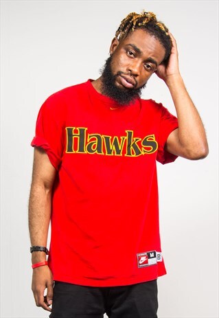 NIKE VINTAGE 90'S ATLANTA HAWKS NBA T-SHIRT BASKETBALL