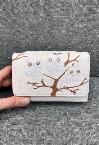 BEIGE OWLS PURSE