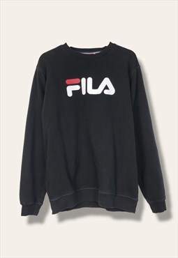 Vintage Fila Sweatshirt Big logo in Black M