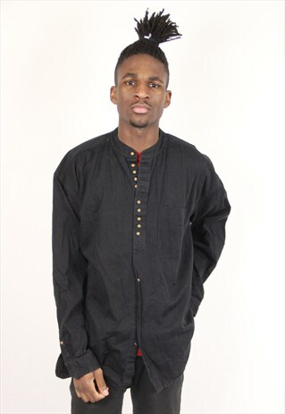 VINTAGE BLACK DENIM SHIRT