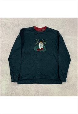 Vintage Christmas Sweatshirt Women's S