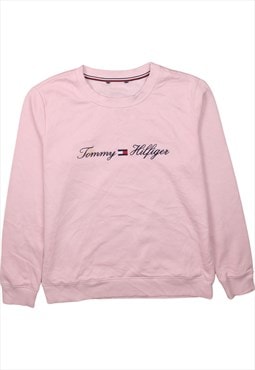 Vintage 90's Tommy Hilfiger Sweatshirt Spellout Crew Neck