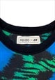 KENZO X H&M JUNGLE BLUE CREWNECK M