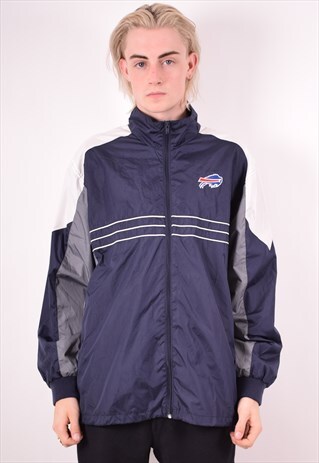 NFL MENS VINTAGE BUFFALO BILLS JACKET XL NAVY BLUE 90S