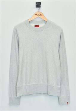 Vintage Levis Sweatshirt Grey Medium