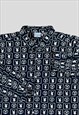 Playboy All over print  Long sleeve shirt Detailed poppers
