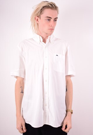 KAPPA MENS VINTAGE SHIRT XL WHITE 90S