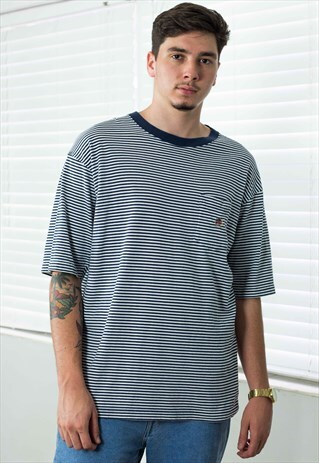 VINTAGE TOMMY HILFIGER T-SHIRT LOGO 90S L 8.8