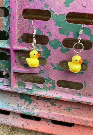 DUCK EARRINGS HAND CRAFTED