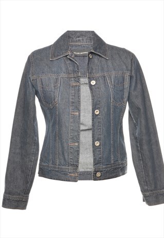 BEYOND RETRO VINTAGE BLACK CLASSIC DENIM JACKET - S