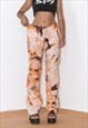 VINTAGE UPCYCLED HUGO BOSS TIE DYE STRAIGHT LEG PANTS Y2K