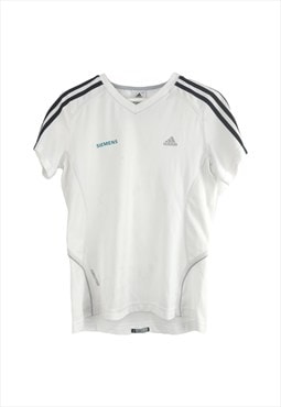 Vintage Adidas Siemens Training T-Shirt in White XS