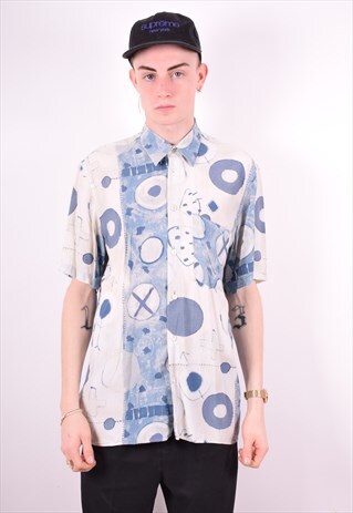 MENS VINTAGE SHIRT MEDIUM MULTI 90'S