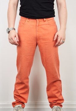 Vintage Roccobarocco Denim Jeans in Orange