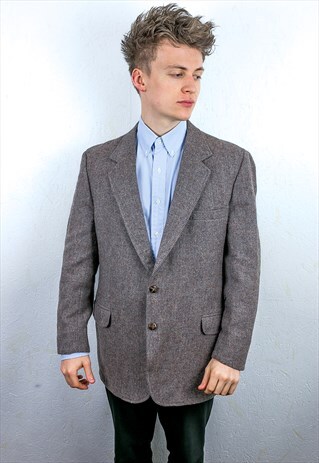 VINTAGE TWEED BLAZER JACKET