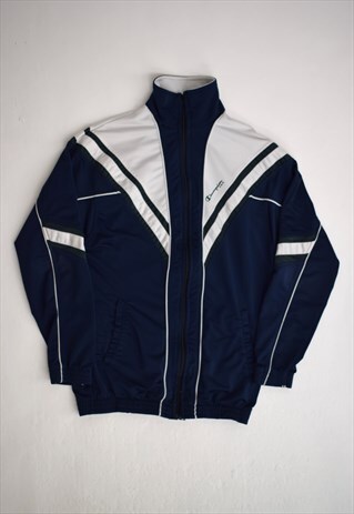 VINTAGE 90S CHAMPION NAVY WHITE GREEN ATHLETIC JACKET