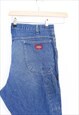 VINTAGE DICKIES DENIM JEANS BLUE STRAIGHT LEG WITH RED LOGO