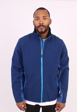 Men's Vintage champion c9 blue full zip nylon jacket