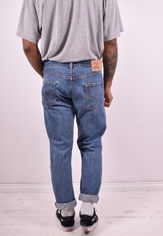 LEVI'S 501 MENS VINTAGE JEANS W36 L30 BLUE 90'S