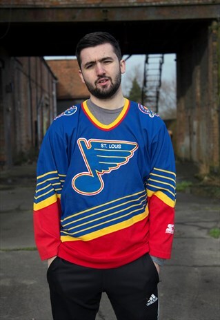VINTAGE STARTER NHL ST LOUIS BLUES HOCKEY JERSEY