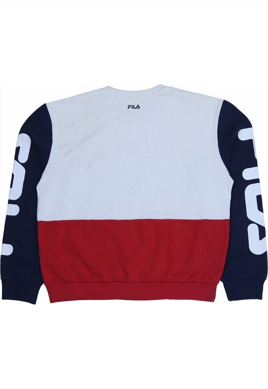 Fila jumper red shop white and blue