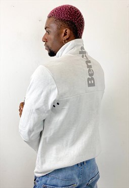 Vintage y2k zip up grey sweatshirt 
