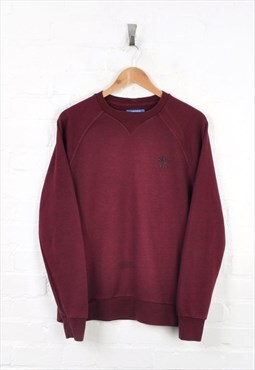 Vintage Adidas Sweater Burgundy Medium CV11874