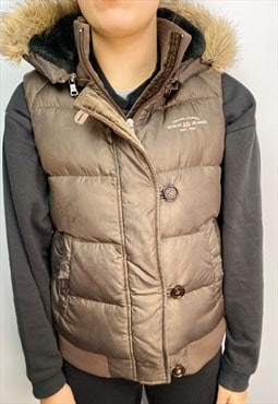 Vintage Ralph Lauren padded down and feather gilet (8)