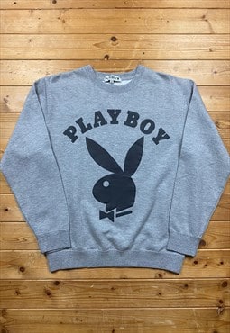 Vintage playboy grey graphic sweatshirt small