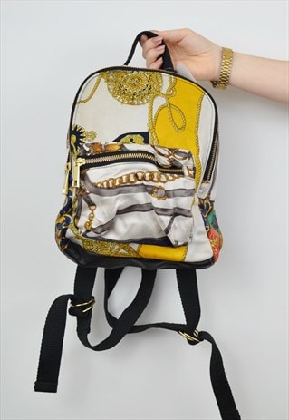 SCARF PRINT BACKPACK
