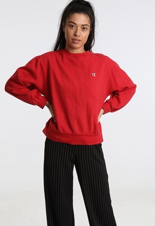 90S CHAMPION EMBROIDERED LOGO SWEATSHIRT