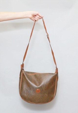 VINTAGE 1990'S 'I SANTI' PAISLEY LEATHER HAND BAG