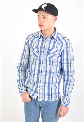 VINTAGE LONG SLEEVE DIESEL CHECKED SHIRT