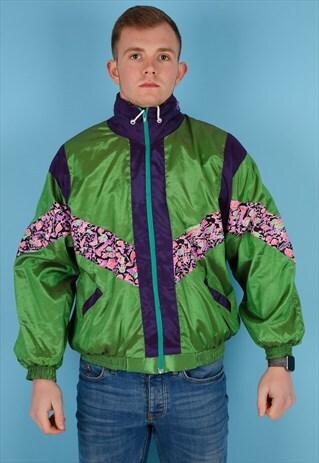 VINTAGE SHELL JACKET IN MULTI NJ655