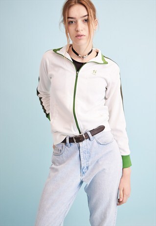 90'S RETRO NEUTRAL ATHLEISURE SPORTS TRACKSUIT JACKET TOP