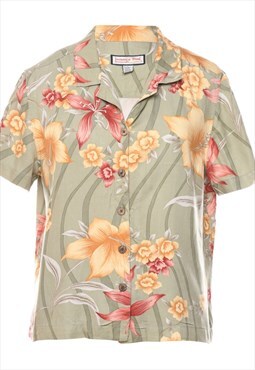 Vintage Floral Hawaiian Shirt - L