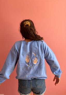 Wavy Hands Embroidered Sweatshirt