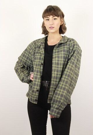VINTAGE CHECK BOMBER JACKET