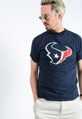 VINTAGE NFL T-SHIRT NAVY WITH GRAPHIC PRINT.