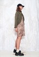 VINTAGE Y2K KNITTED BOW CARDIGAN IN SOFT KHAKI WOOL