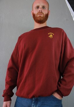 Vintage Champion Virginia Tech College Burgundy Sweatshirt