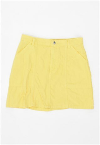 VINTAGE 90'S BENETTON SKIRT YELLOW