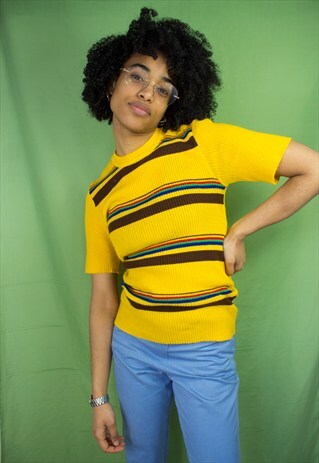 70S STRIPED KNIT