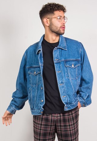 VINTAGE WRANGLER BLUE DENIM JACKET