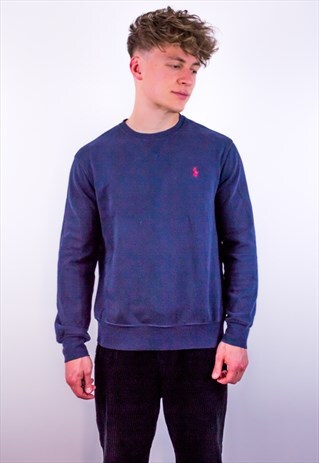 VINTAGE RALPH LAUREN SWEATSHIRT IN BLUE