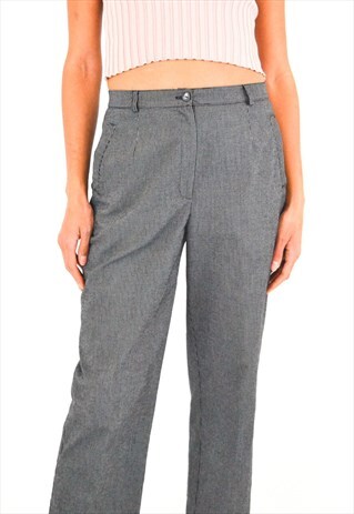 90S BLACK AND WHITE TROUSERS