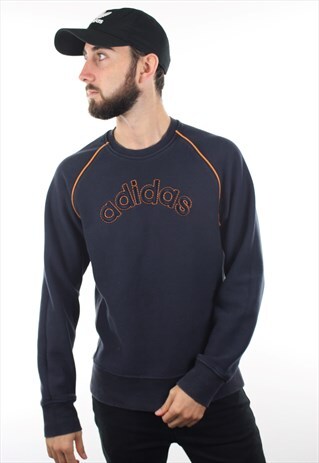 VINTAGE ADIDAS SPELL OUT SWEATSHIRT JUMPER